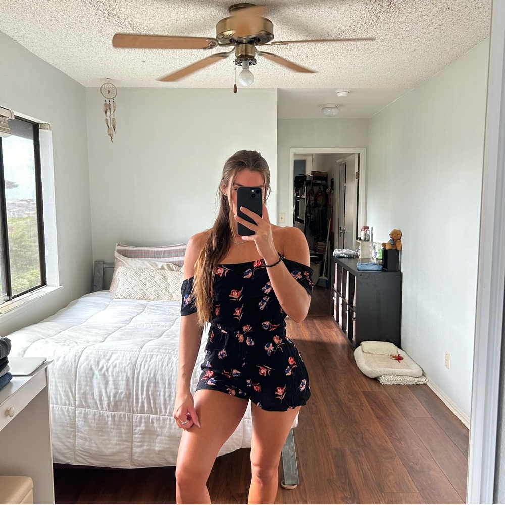 Miley + Molly Off-The-Shoulder Romper